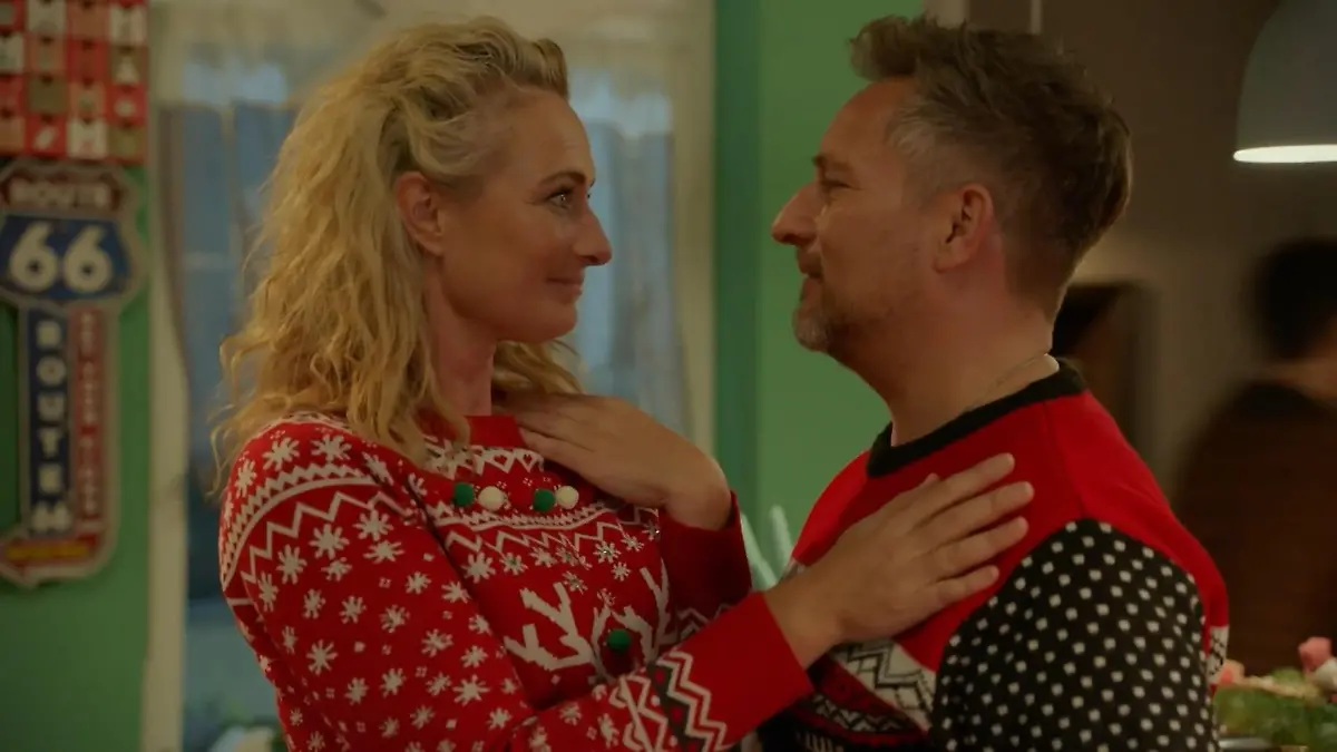 Weihnachtliche Harmonie zwischen Maren und Michi