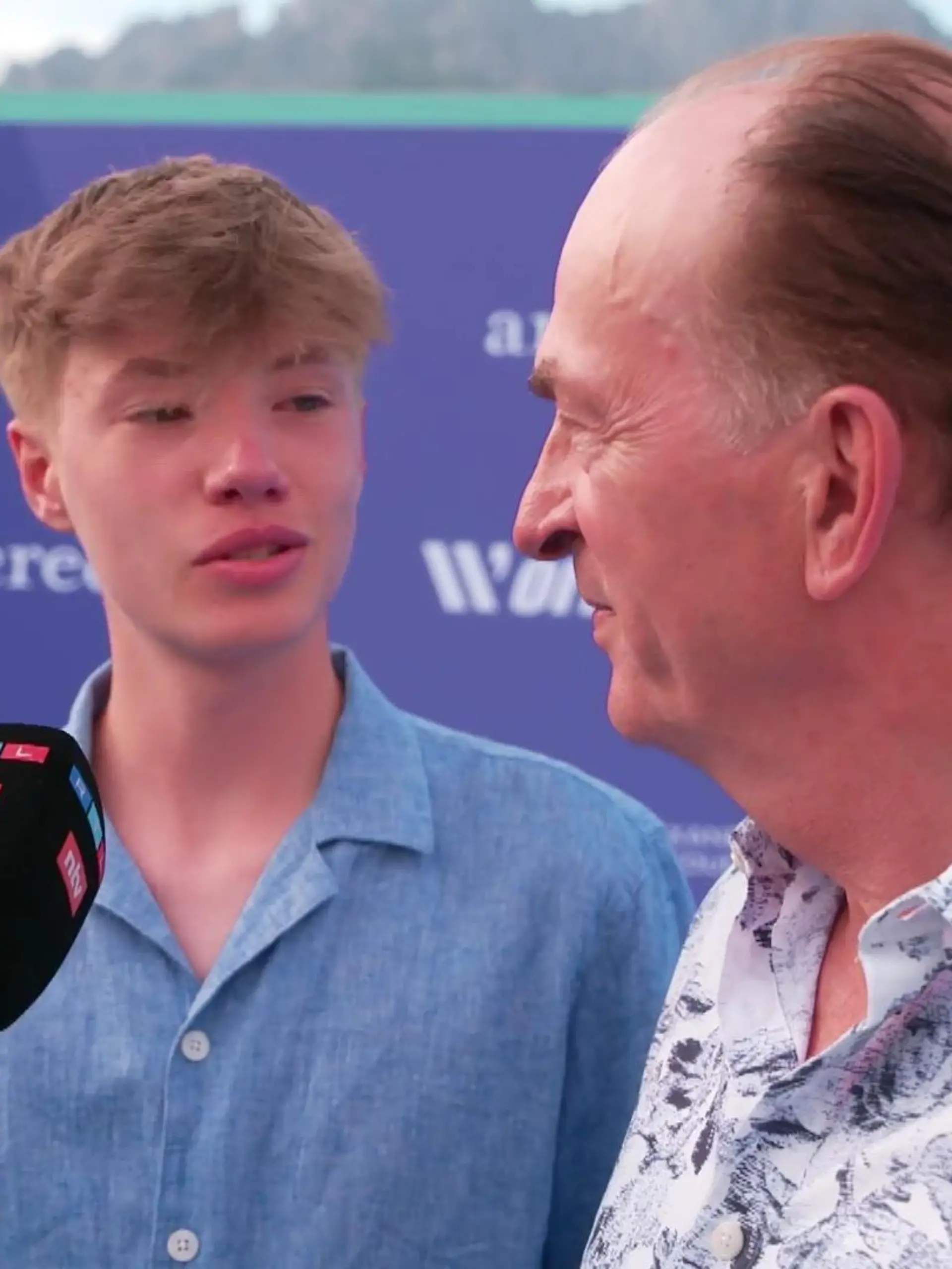 Samuel Knaup und Familie beim 1. WorldChanger Tennisturnier zugusten der Alexander Zverev Foundation