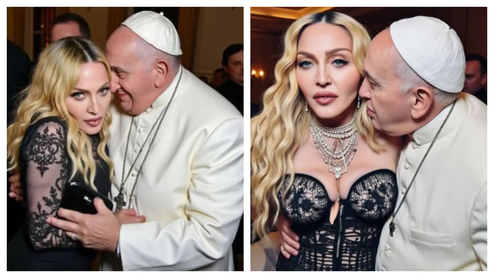Madonna und Papst Franziskus