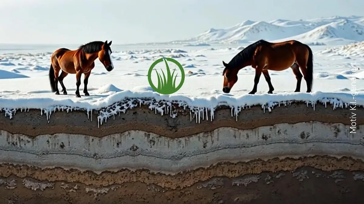 So bremsen sie das Permafrost-Tauen Wildpferde retten unser Klima?