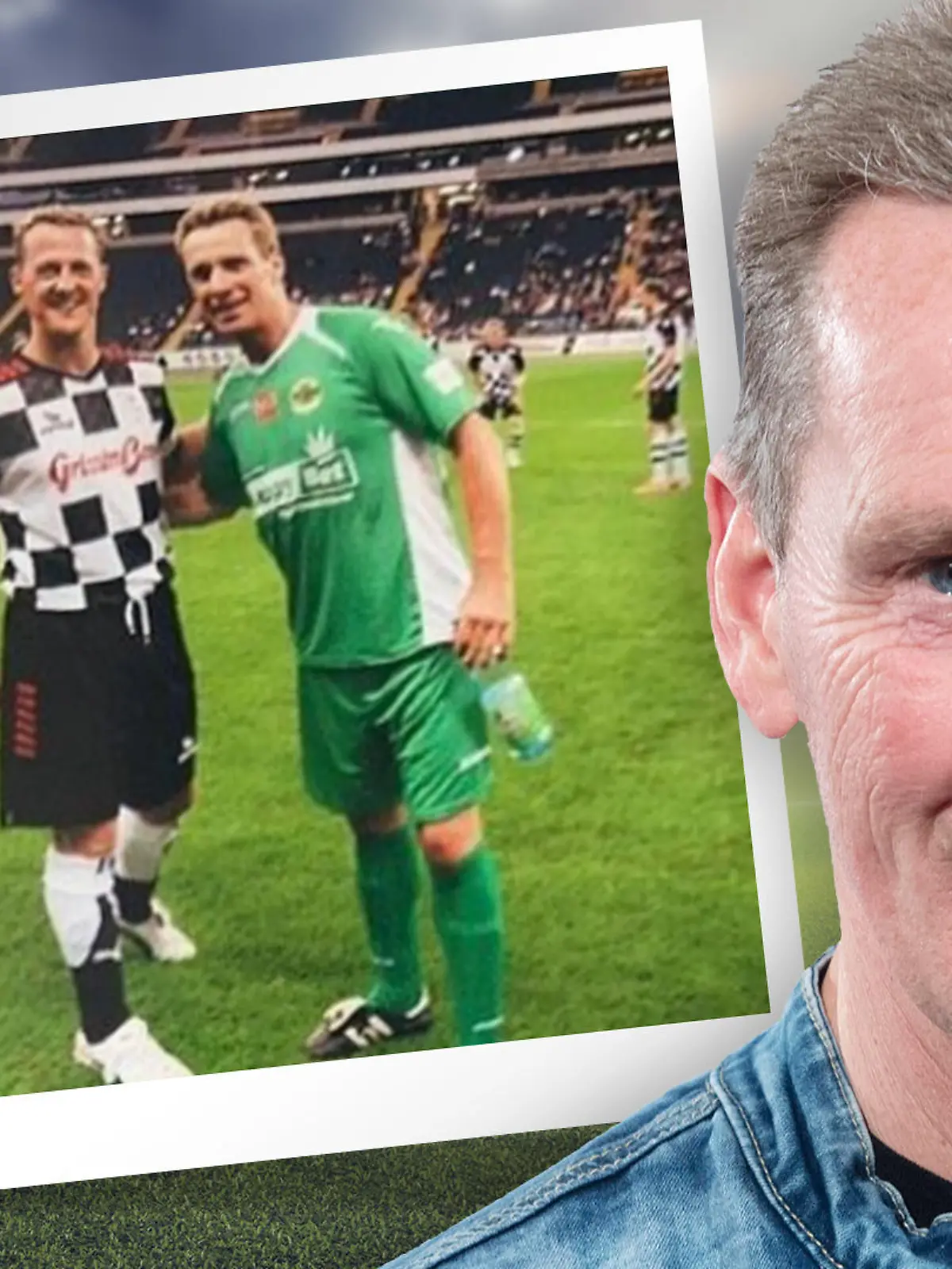 Jürgen Milski hat ein altes Foto von sich und Michael Schumacher gepostet.