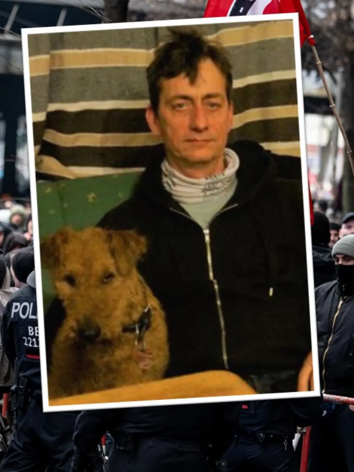 Bei einer Demonstration in Berlin ist ein Tonmann des RBB mit dem gesuchten Ex-RAF-Terroristen Burkhard Garweg verwechselt worden