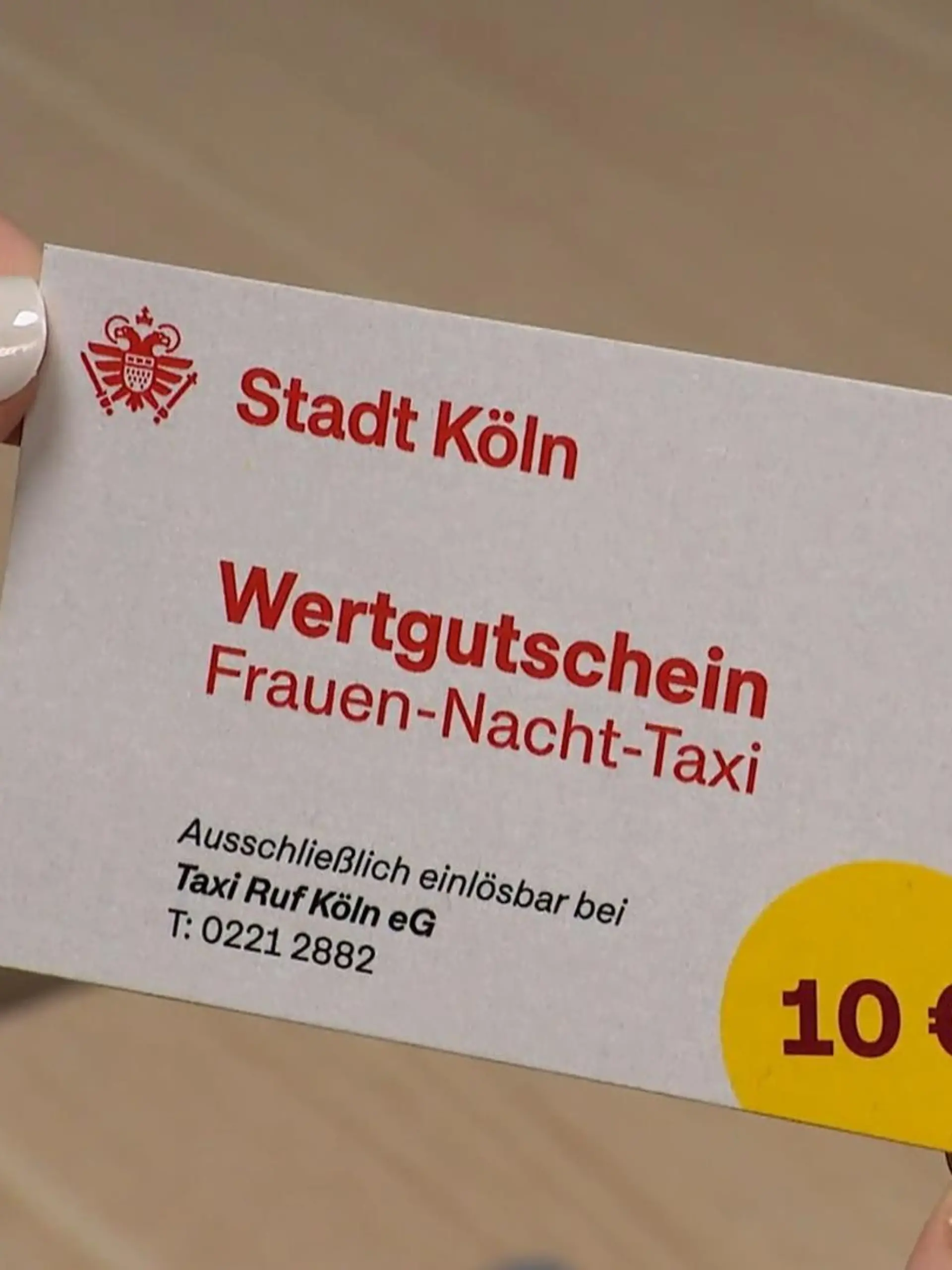 Bild zu: "Taxi-Gutscheine für Frauen"