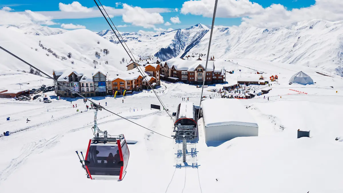 Gudauri-Skigebiet in Georgien.