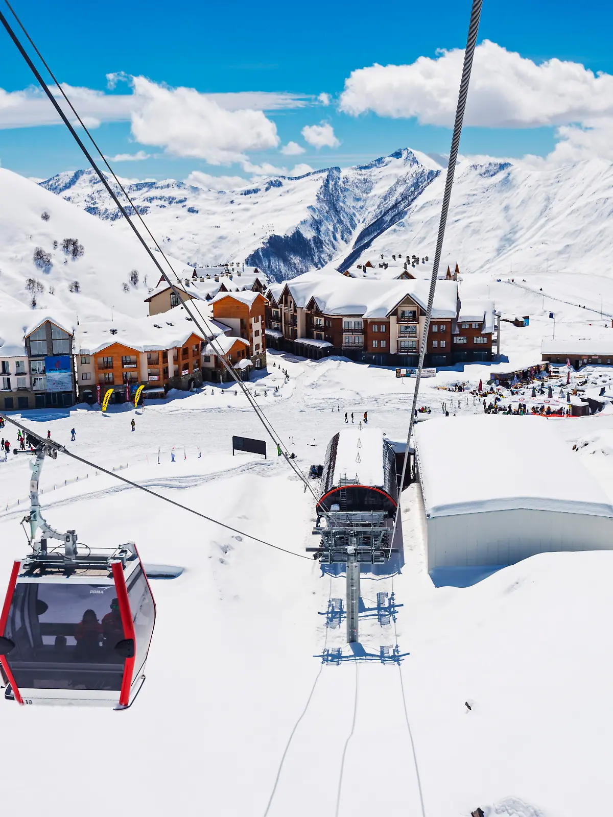 Gudauri-Skigebiet in Georgien.