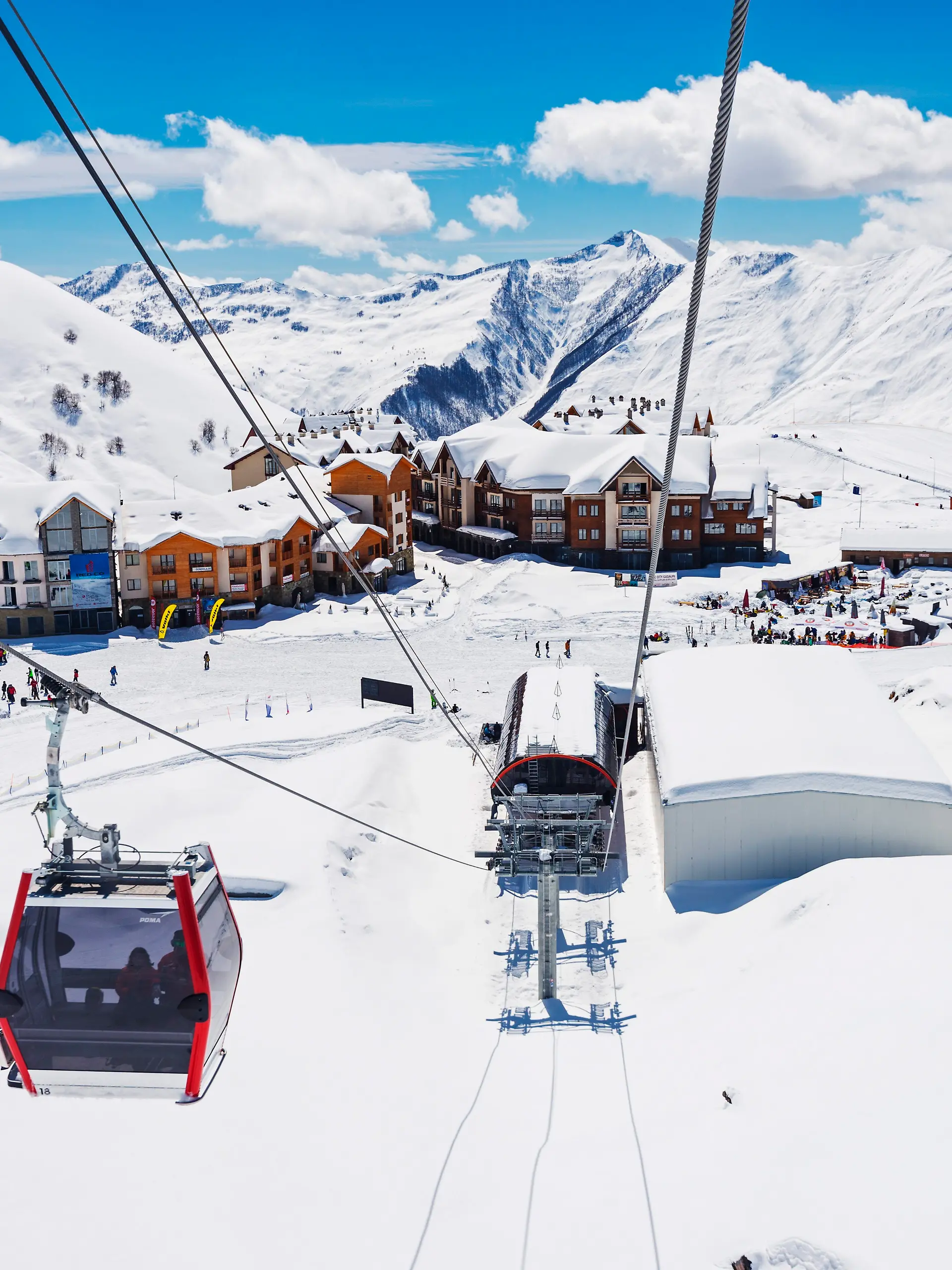 Gudauri-Skigebiet in Georgien.