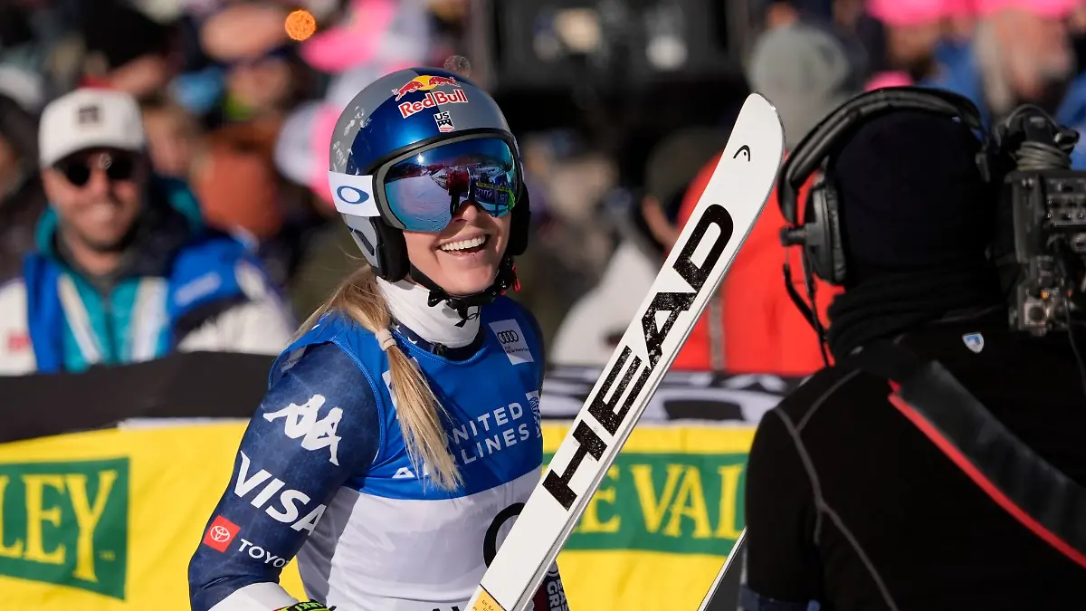 Happy und angriffslustig: Lindsey Vonn.