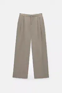 Stoffhose mit halbhohem Bund