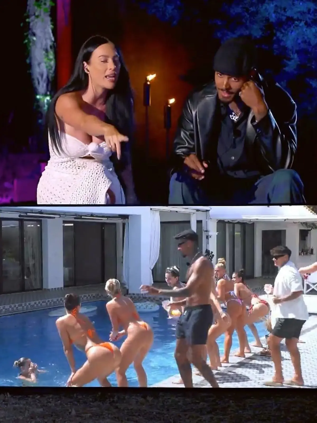 Bild zu: "Jessica und Germain gönnen sich am Lagerfeuer nichts"