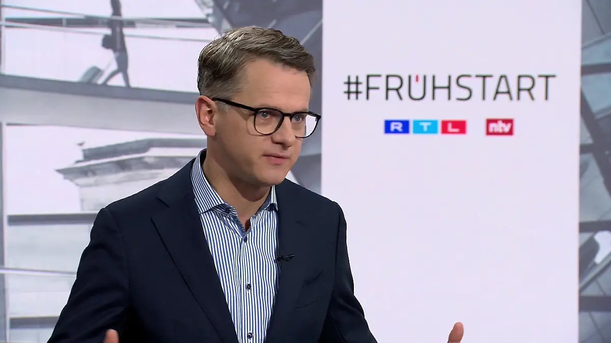 CDU-Generalsekretär Carsten Linnemann ist am Mittwoch (18. Dezember) Gast in der Sendung Frühstart gewesen.