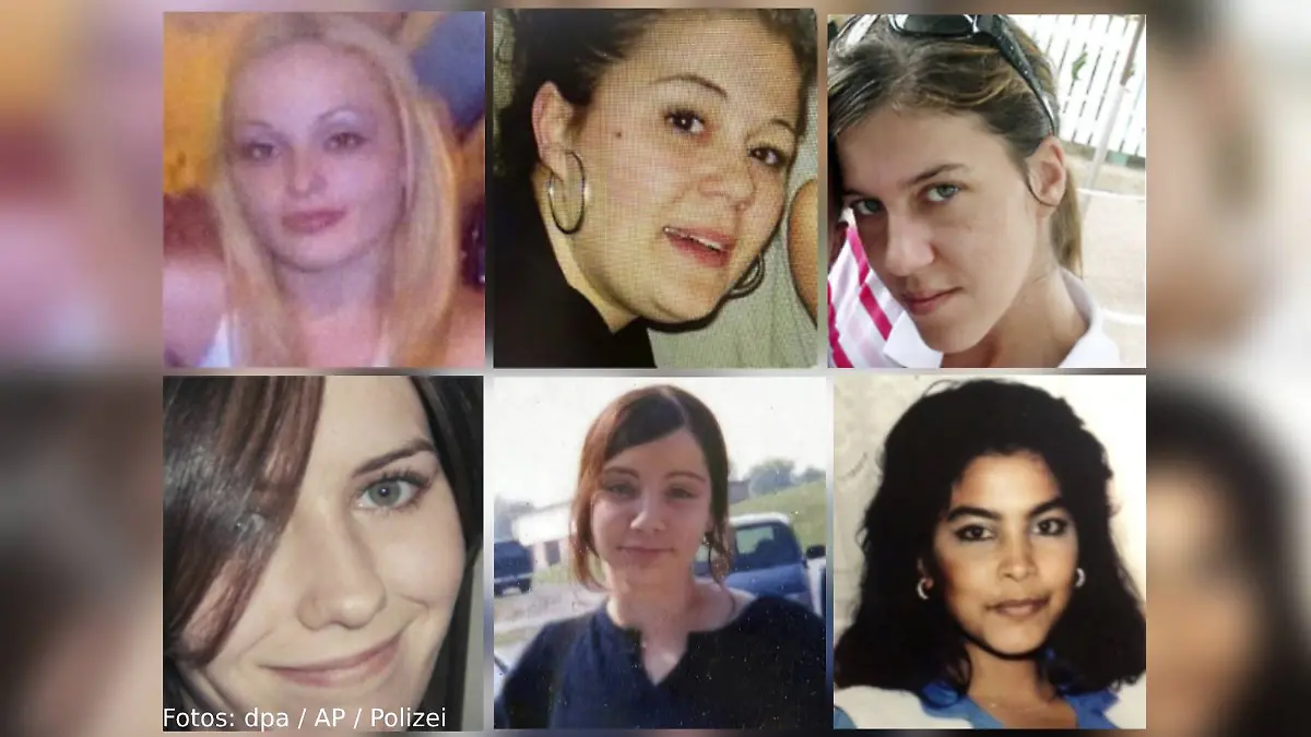 Melissa Barthelemy (oben l.), Megan Waterman (oben M.), Amber Costello (oben r.), Maureen Brainard-Barnes (unten l.), Jessica Taylor (unten M.) und Sandra Costilla (unten r.) 