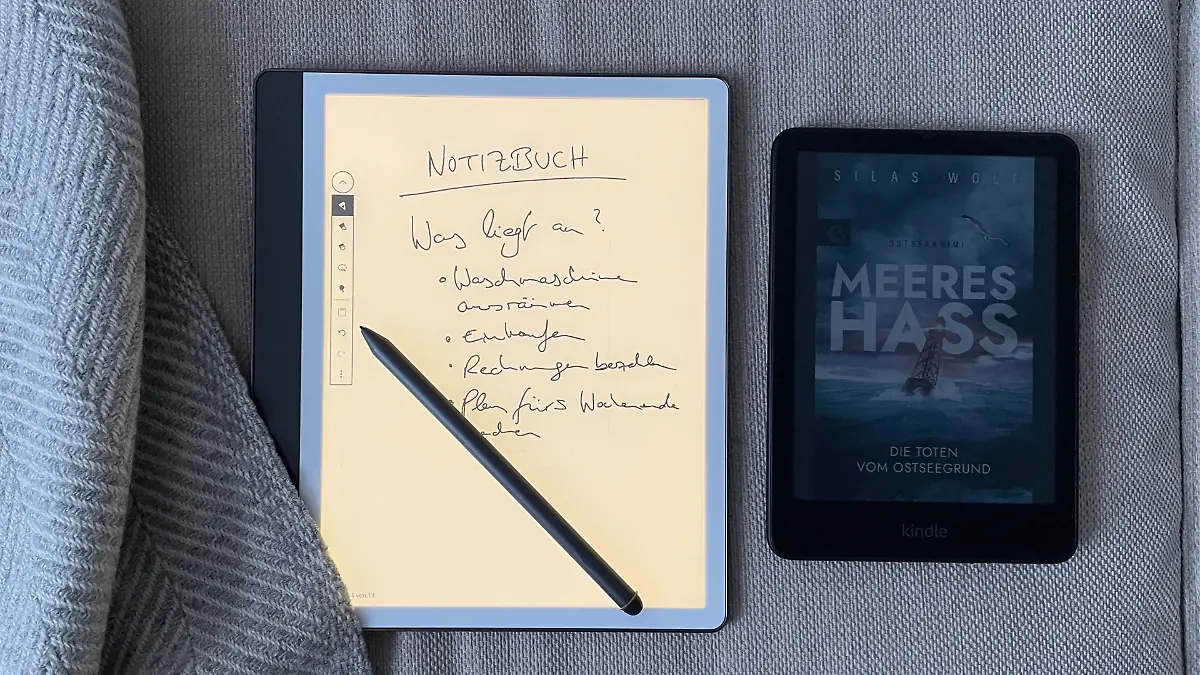 Kindle Scribe 2024 im Vergleich mit Kindle Colorsoft