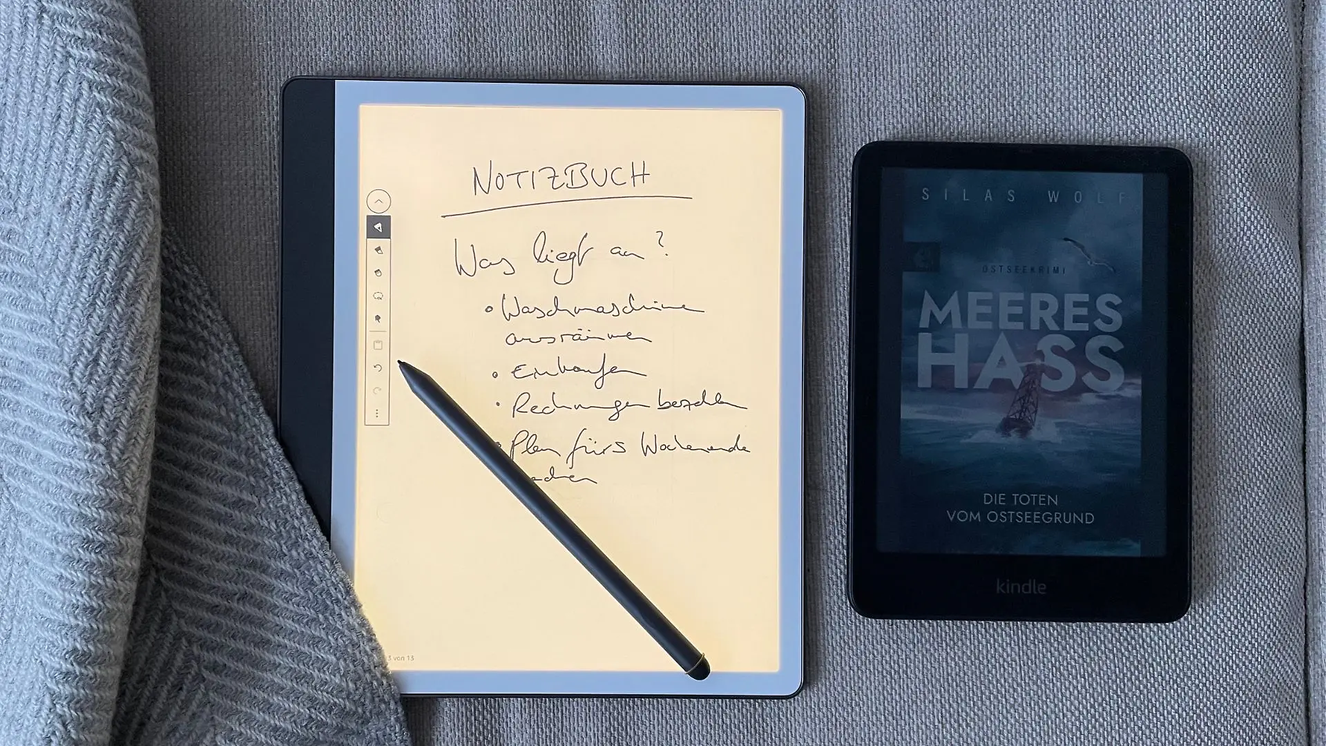 Kindle Scribe 2024 im Vergleich mit Kindle Colorsoft
