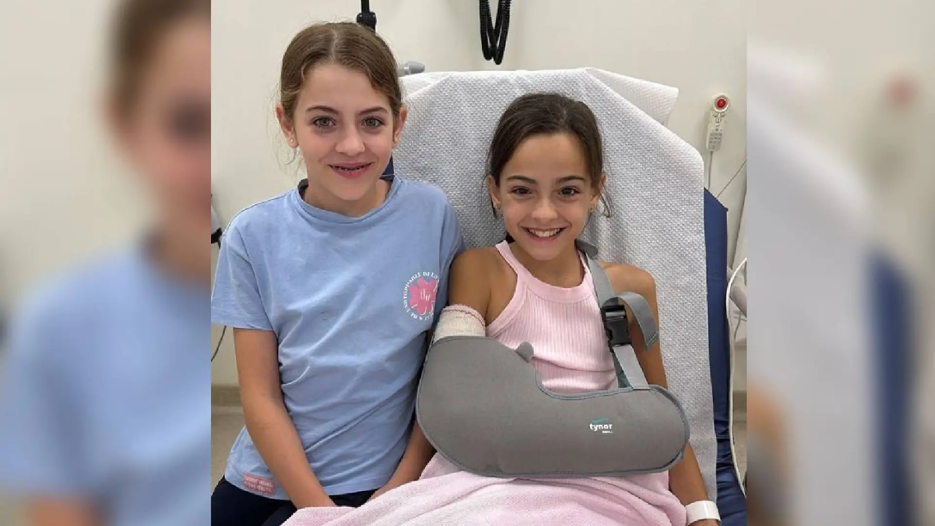 Aaliyah und Laila Ferchichi im Krankenhaus. 