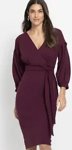 Kleid in Wickeloptik
