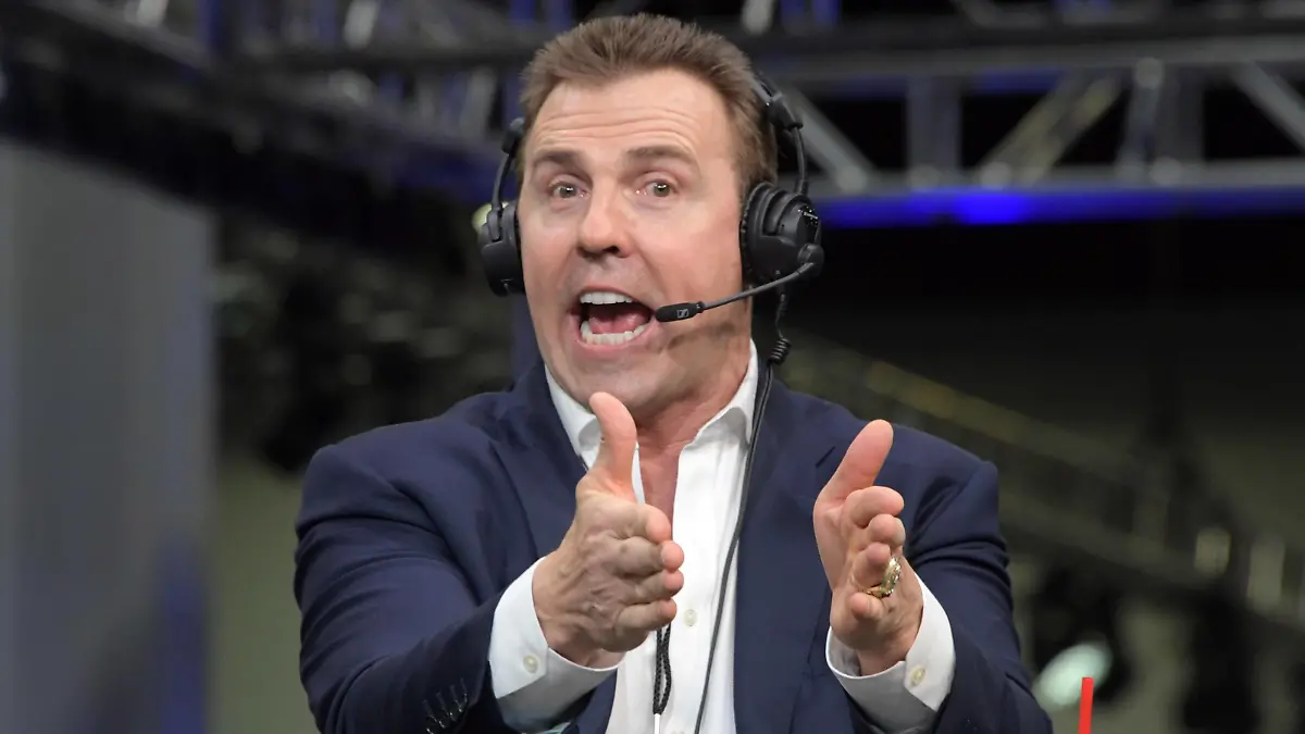 NFL, American Football Herren, USA Super Bowl LIII Exprience, Jan 29, 2019 Atlanta, GA, USA Bill Romanowski on radio row at the Super Bowl LIII media center at the Georgia World Congress Center. Mandatory Credit: Kirby Lee-USA TODAY Sports, 29.01.2019 15:07:34, 12076889, Super Bowl LIII, NPStrans, Georgia World Congress Center, NFL, Bill Romanowski PUBLICATIONxINxGERxSUIxAUTxONLY Copyright: xKirbyxLeex 12076889