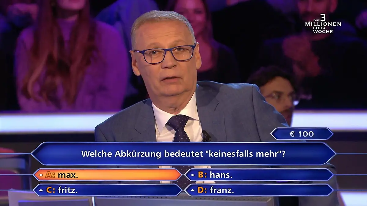 Vorbereitung Auf Wer Wird Millionär Wer wird Millionär?: 3-Millionen-Euro-Woche und ER steht schon bei 100