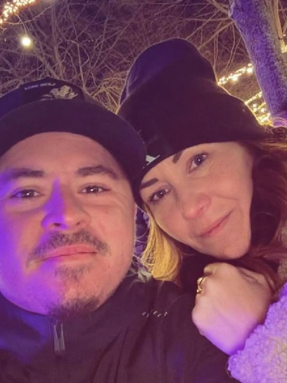 Selfie von Gustav Schäfer und Ehefrau Linda auf dem Magdeburger Weihnachtsmarkt. 