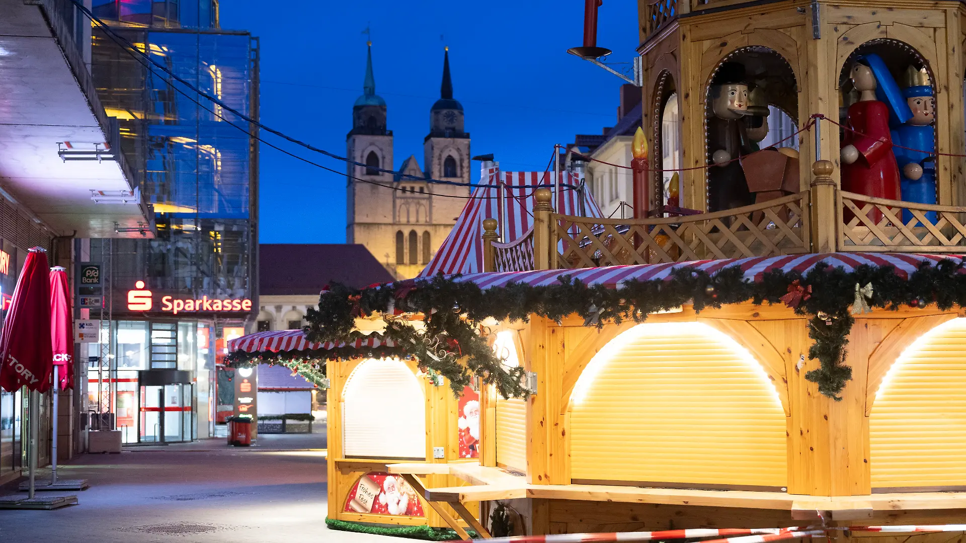 Weihnachtsmarkt in Magdeburg nach Anschlag 