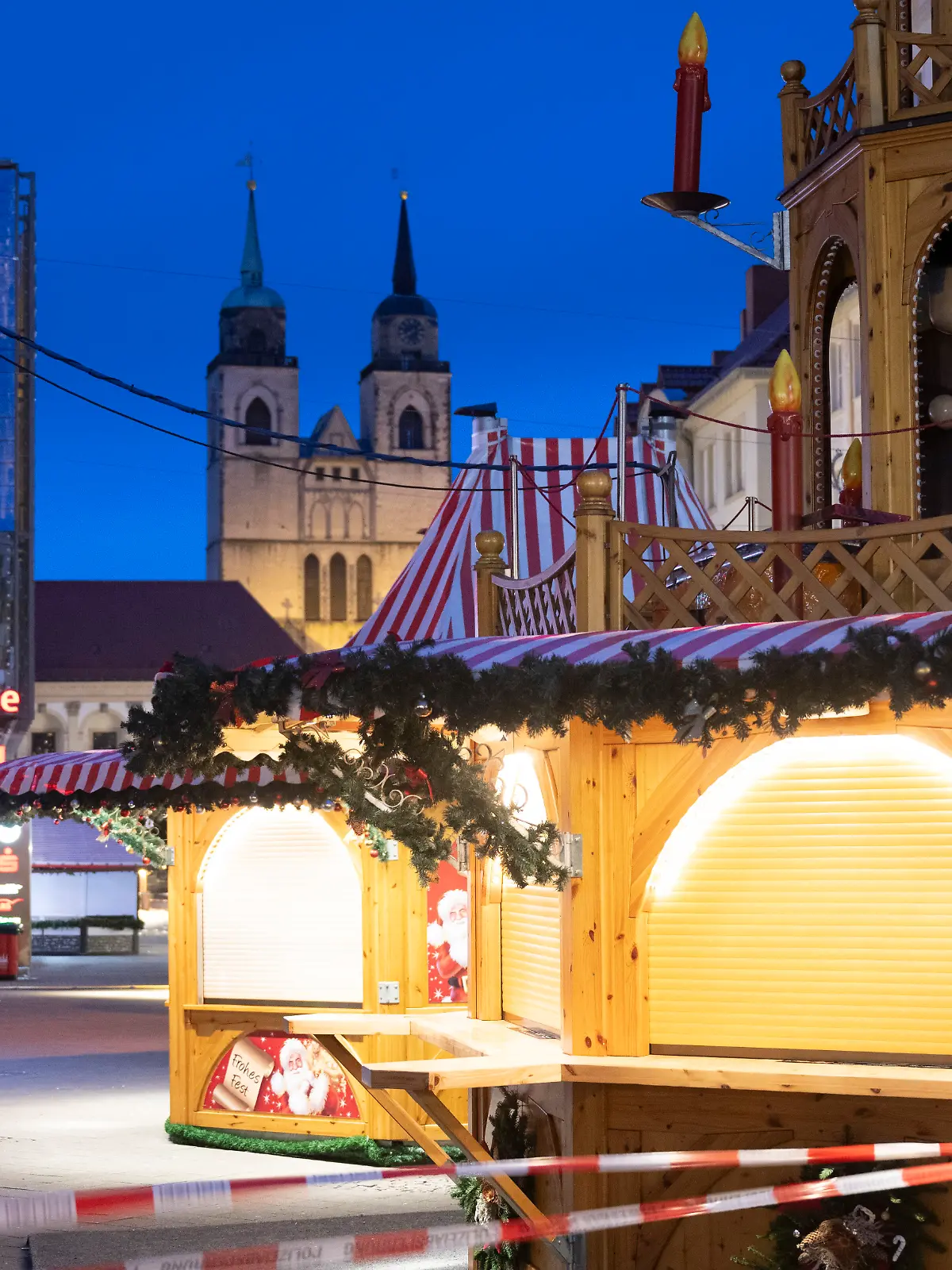 Weihnachtsmarkt in Magdeburg nach Anschlag 