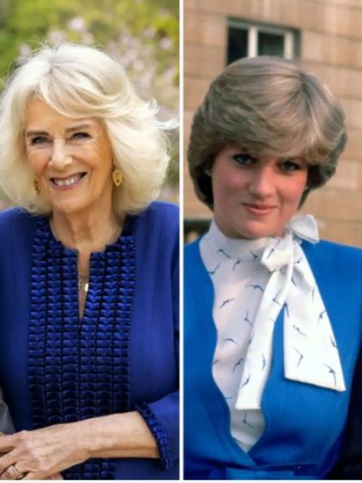 Charles heute mit Camilla (l.) und in den 1980er Jahren mit Diana.