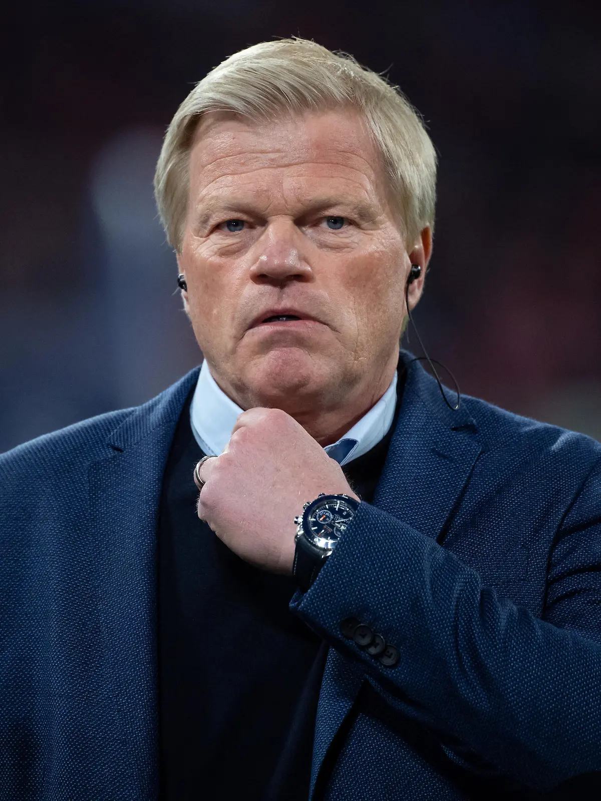 Fußball: Champions League, Bayern München - FC Villarreal, K.o.-Runde, Viertelfinale, Rückspiel in der Allianz Arena. Oliver Kahn, Vorstandsvorsitzender der FC Bayern München AG, gibt vor dem Spiel ein Interview.