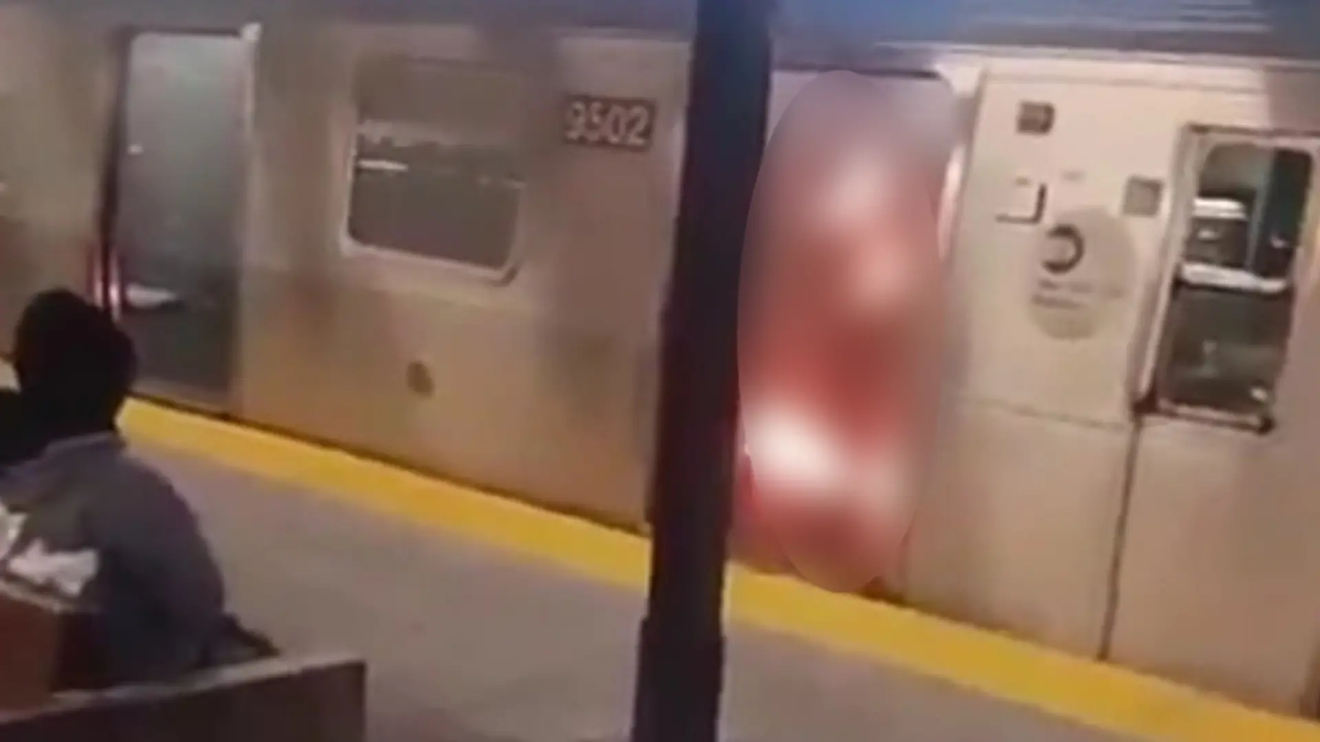 Ein Mann (l.) soll in New York eine U-Bahn-Fahrerin angezündet haben
