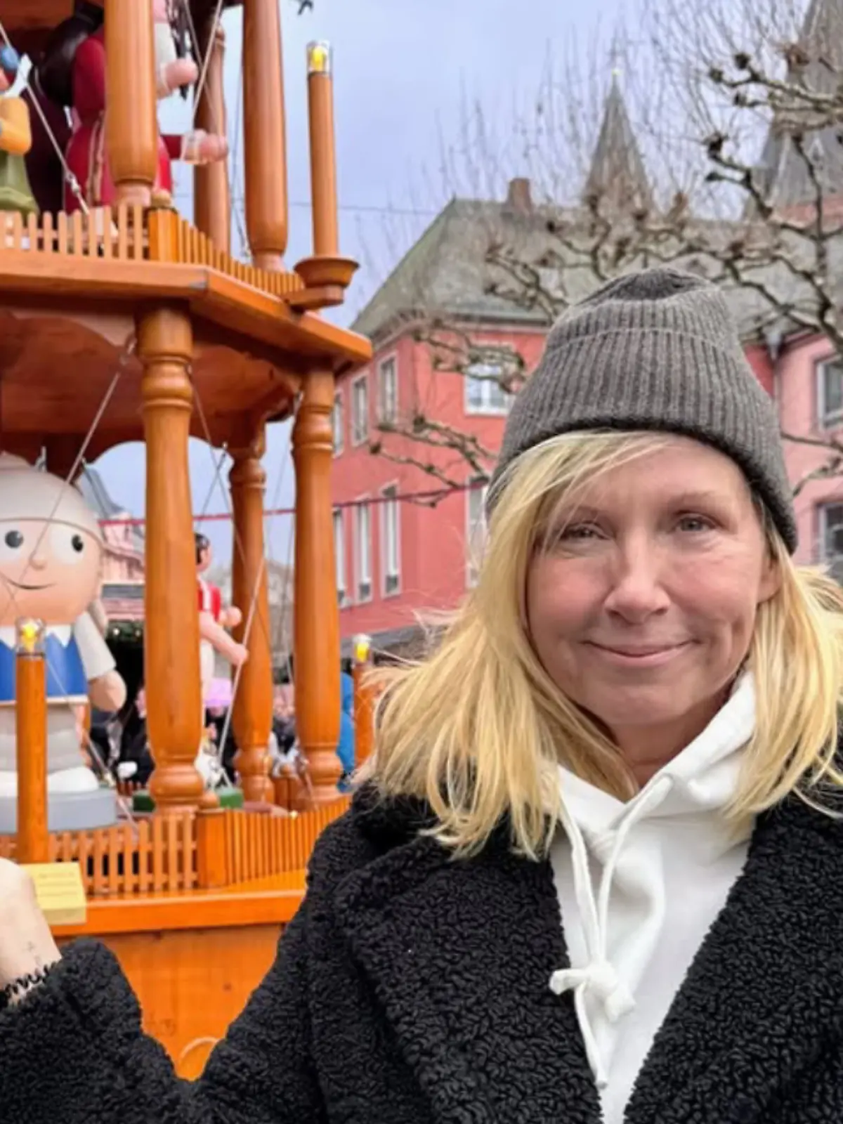 „Fernsehgarten”-Moderatorin Andrea Kiewel ungeschminkt.