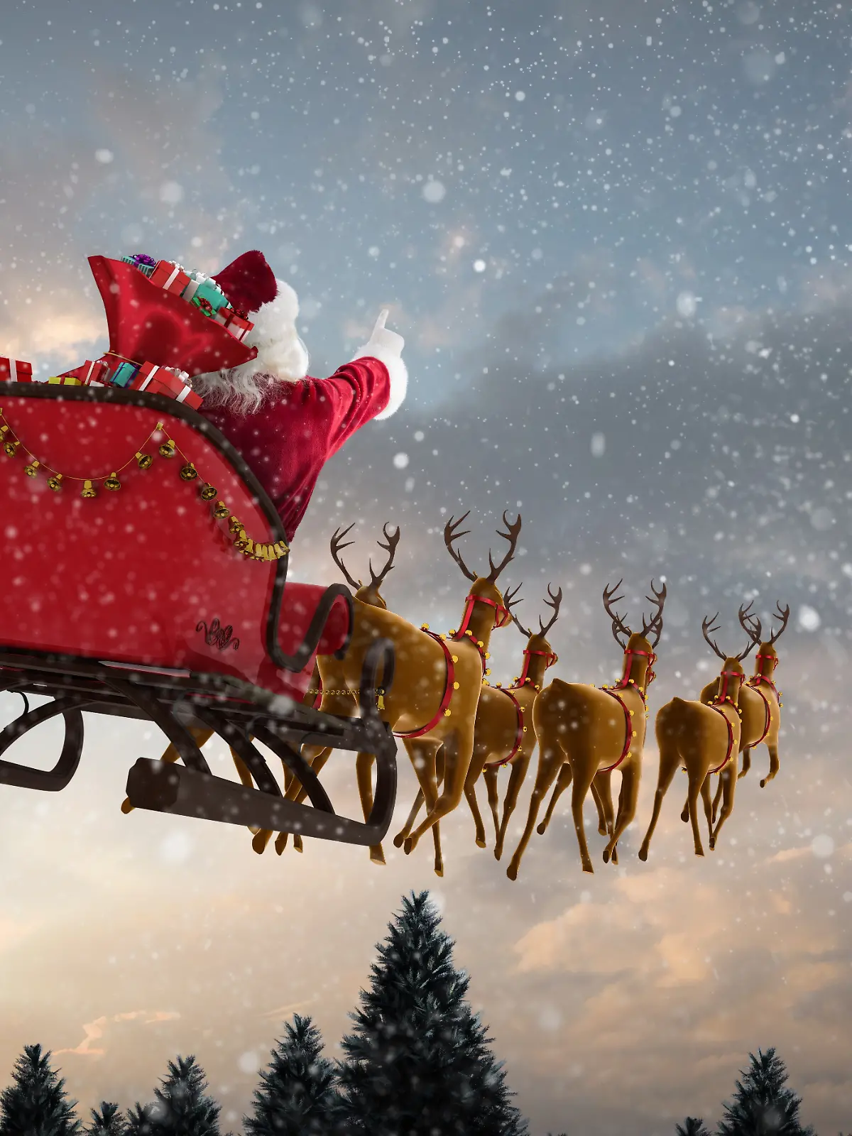 Santa-Tracker: Route vom Weihnachtsmann live verfolgen.