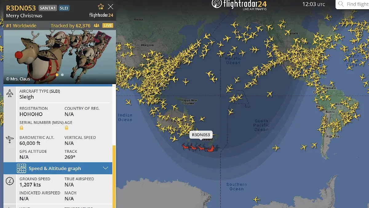 Santa-Tracker: Den Weihnachtsmann live verfolgen.