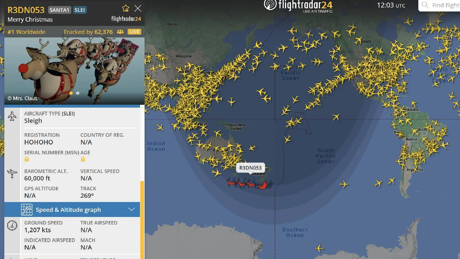 Santa-Tracker: Den Weihnachtsmann live verfolgen.