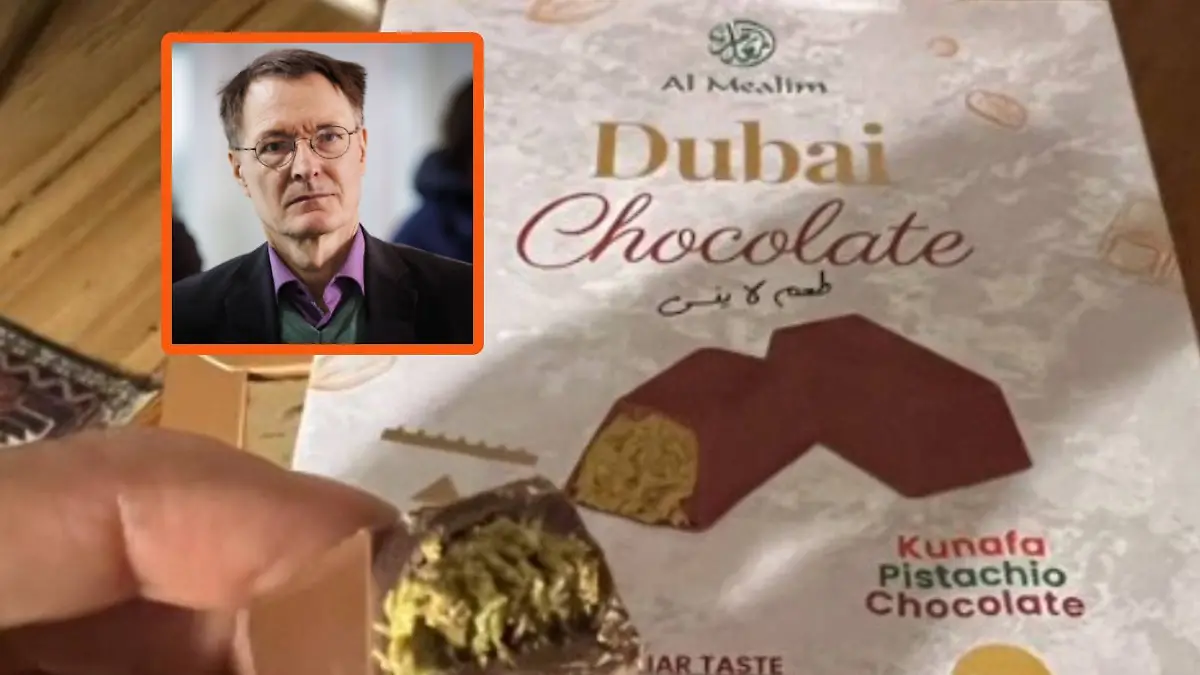 Karl Lauterbach (kleines Foto), Dubai-Schokolade