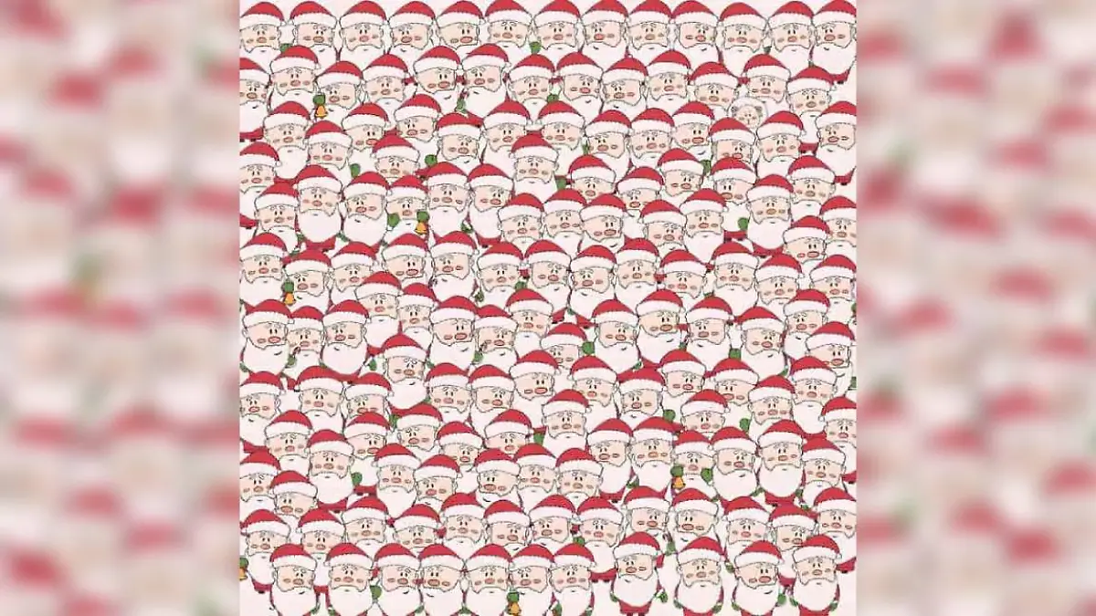 Suchbild Schaf zwischen Santas