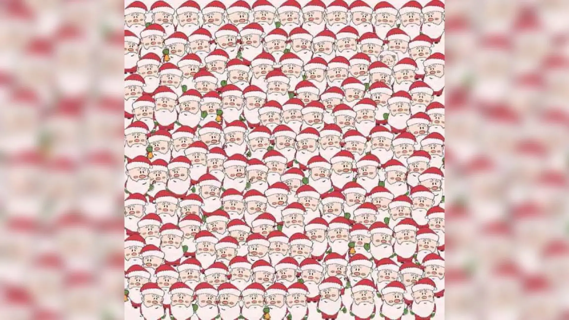 Suchbild Schaf zwischen Santas
