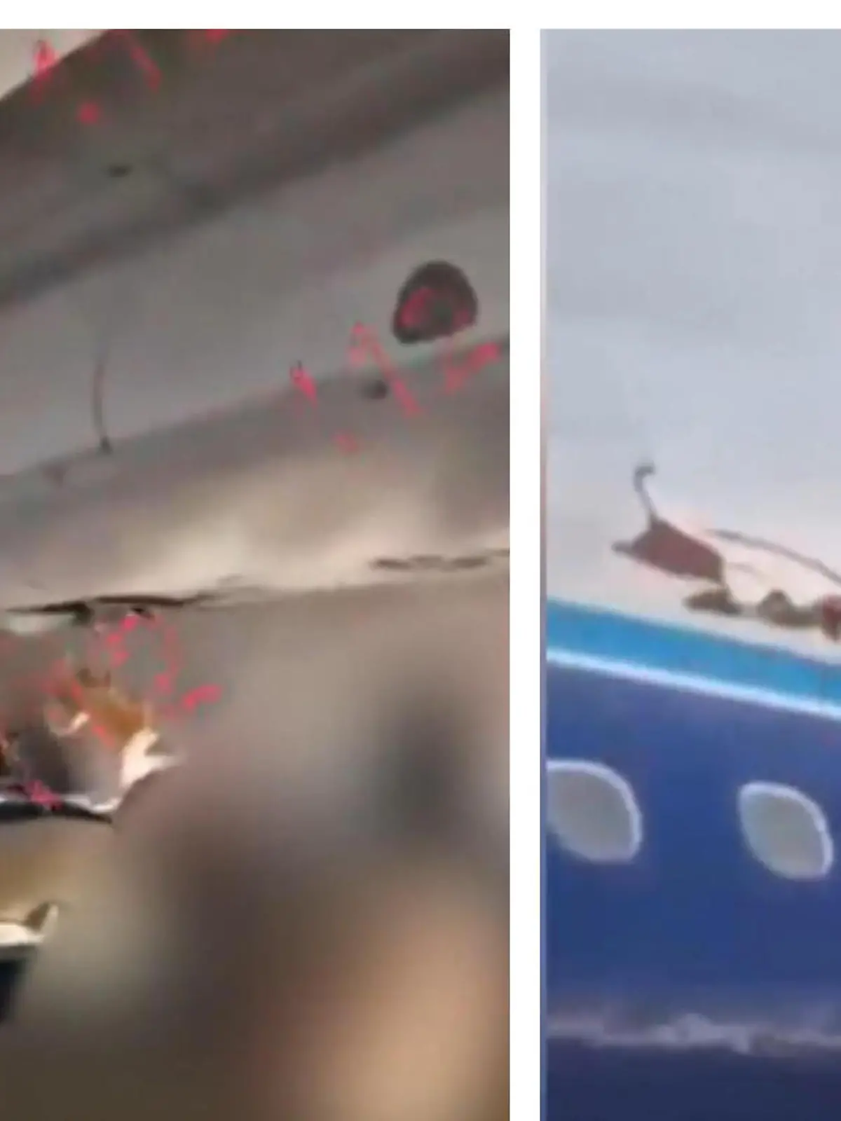 Bild zu: "Er betet und überlebt! Passagier filmt dramatische Minuten vor dem Absturz "