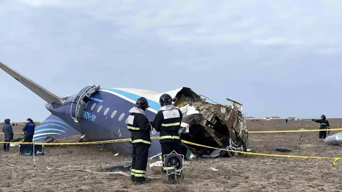 Absturzstelle bei Aktau 