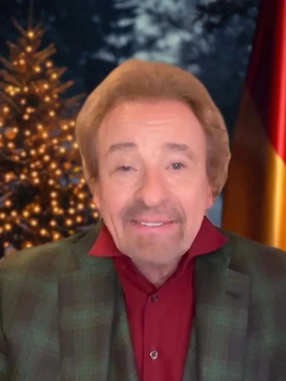 Thomas Gottschalk hält eine Weihnachtsansprache.