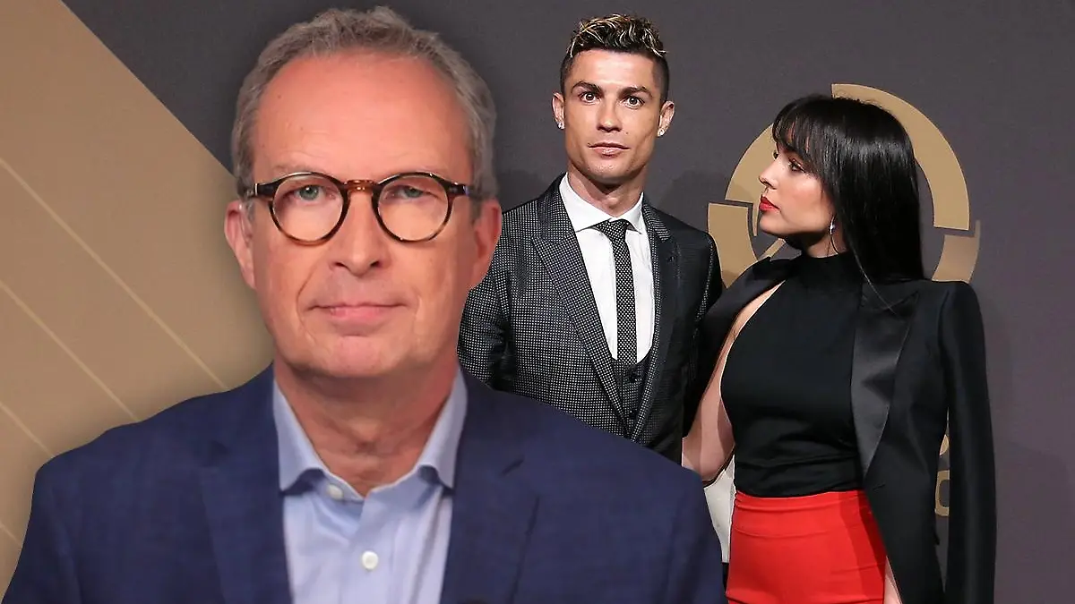 Georgina Rodriguez und ihr Freund,  Fußball-Star Cristiano Ronaldo. Medizinjournalist Christoph Specht im Vordergrund