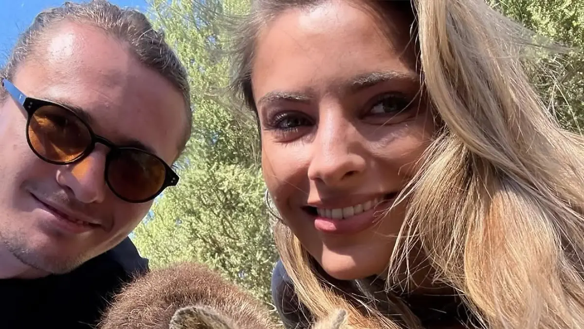 Zverev und Thomalla mit Quokka