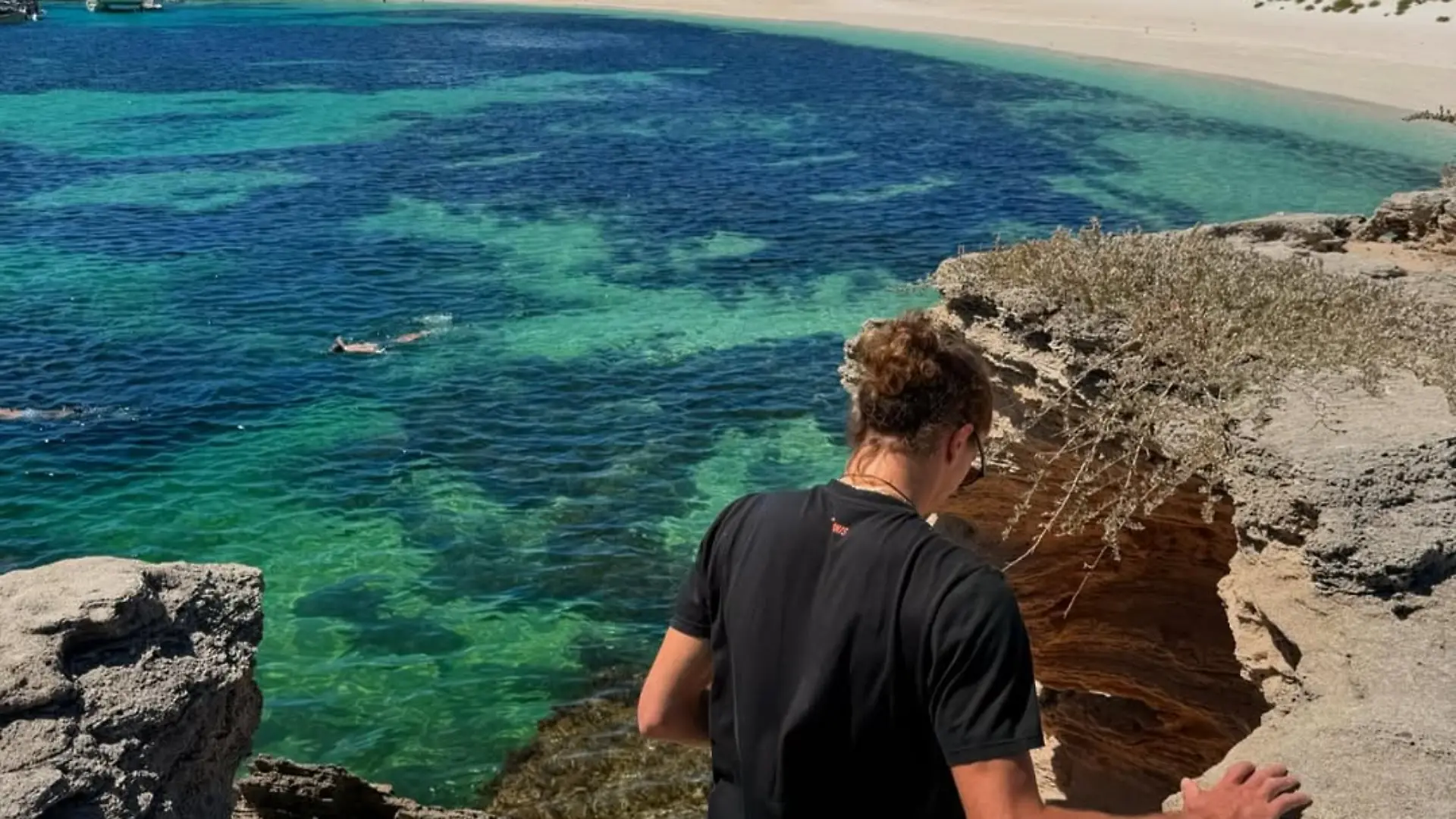 Alexander Zverev am Strand