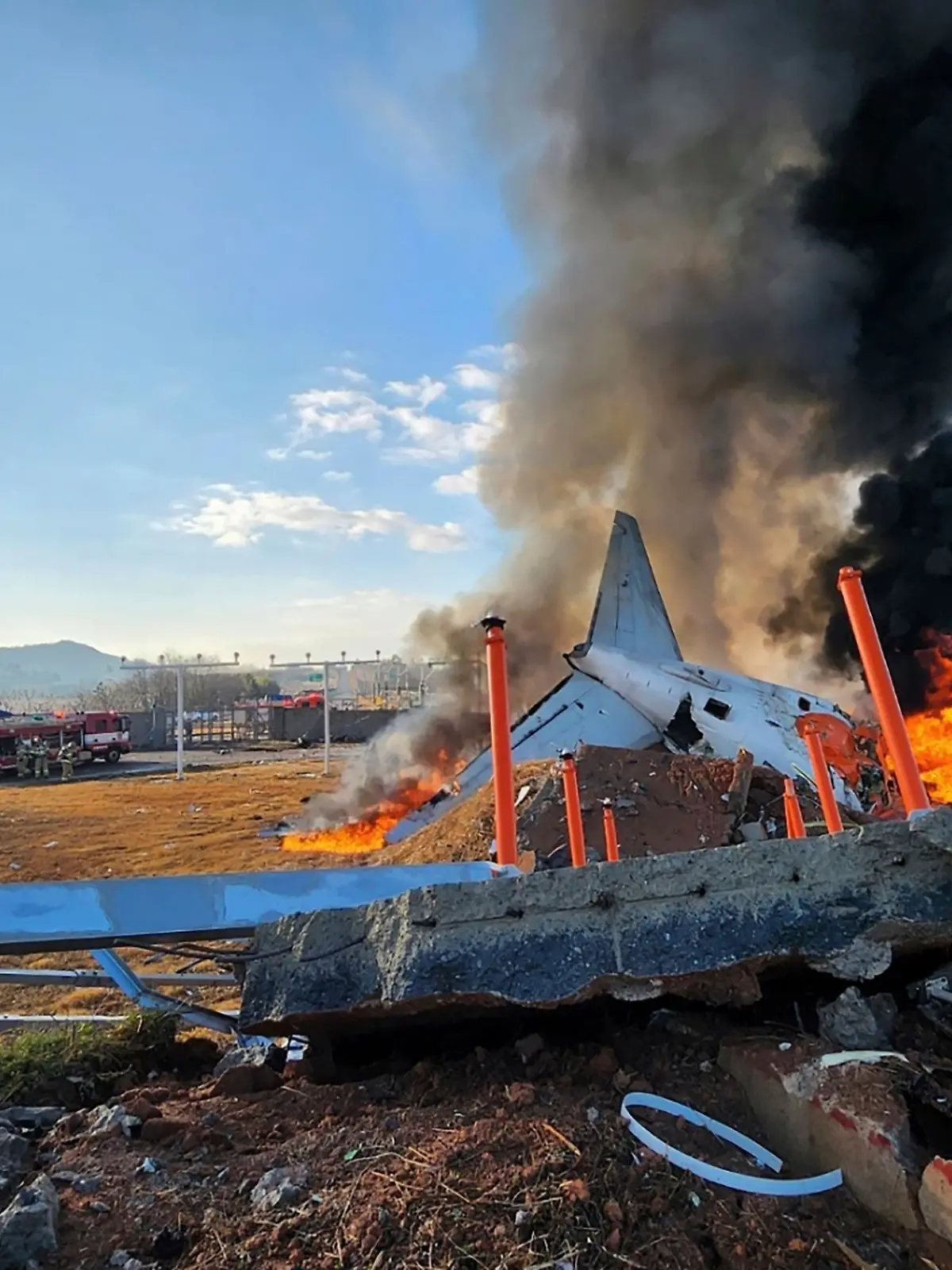 Bild zu: "Mann verliert bei Flugzeug-Unglück in Südkorea zwölf Familienmitglieder "