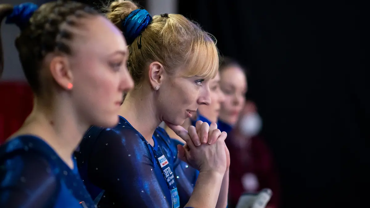 Janine Berger (SSV Ulm) fiebert mit ihrem Team beim Finale der Deutschen Turnliga mit – jetzt erhebt die 27-Jährige schwere Vorwürfe gegen den Deutschen Turner-Bund.