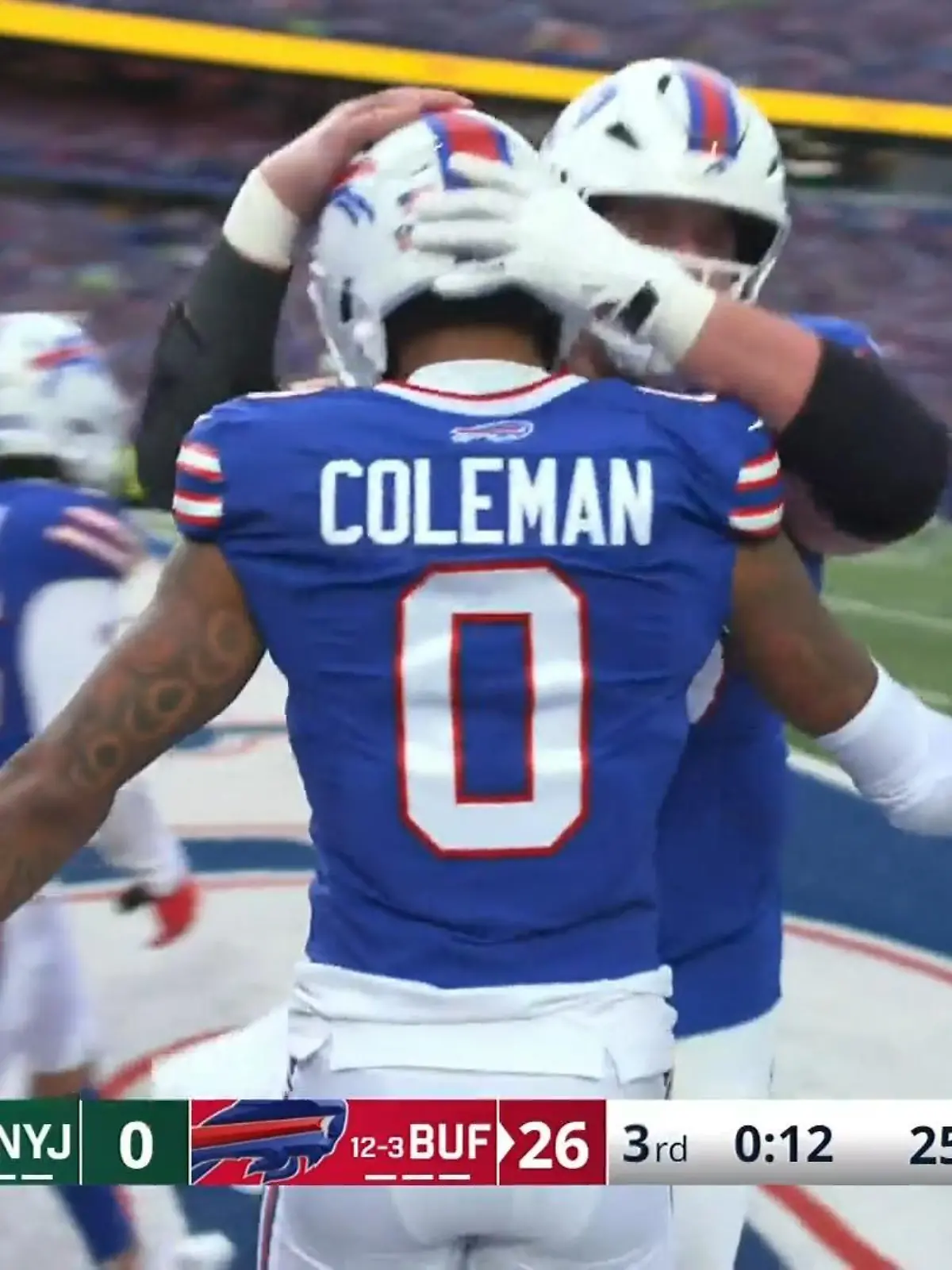 Bild zu: "Coleman sichert den Bills Touchdown"