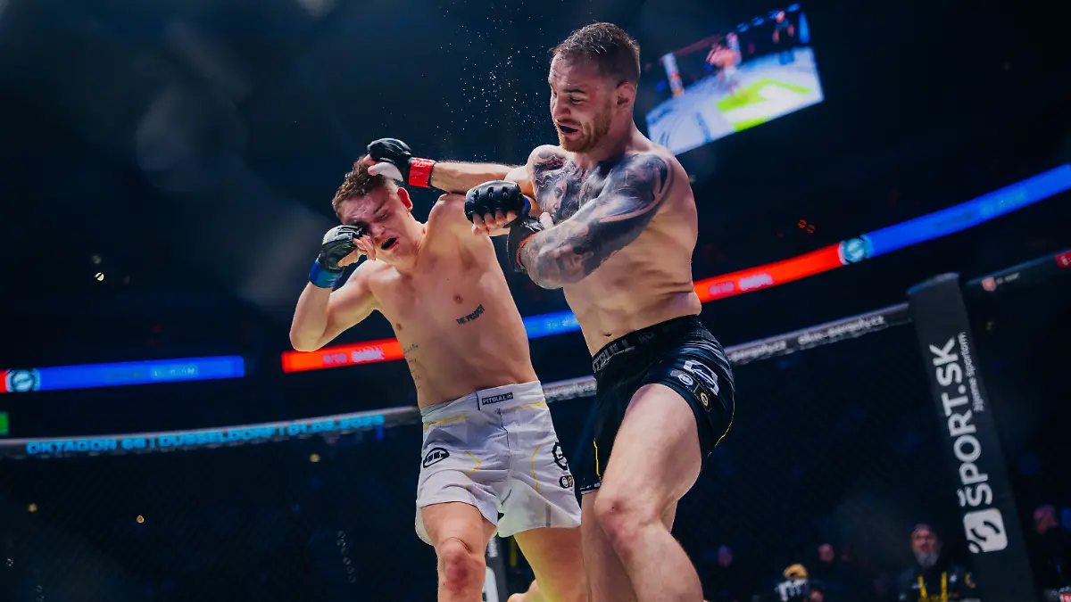 Benny Bajrami (l.) hier im Fight mit Peter Gabal