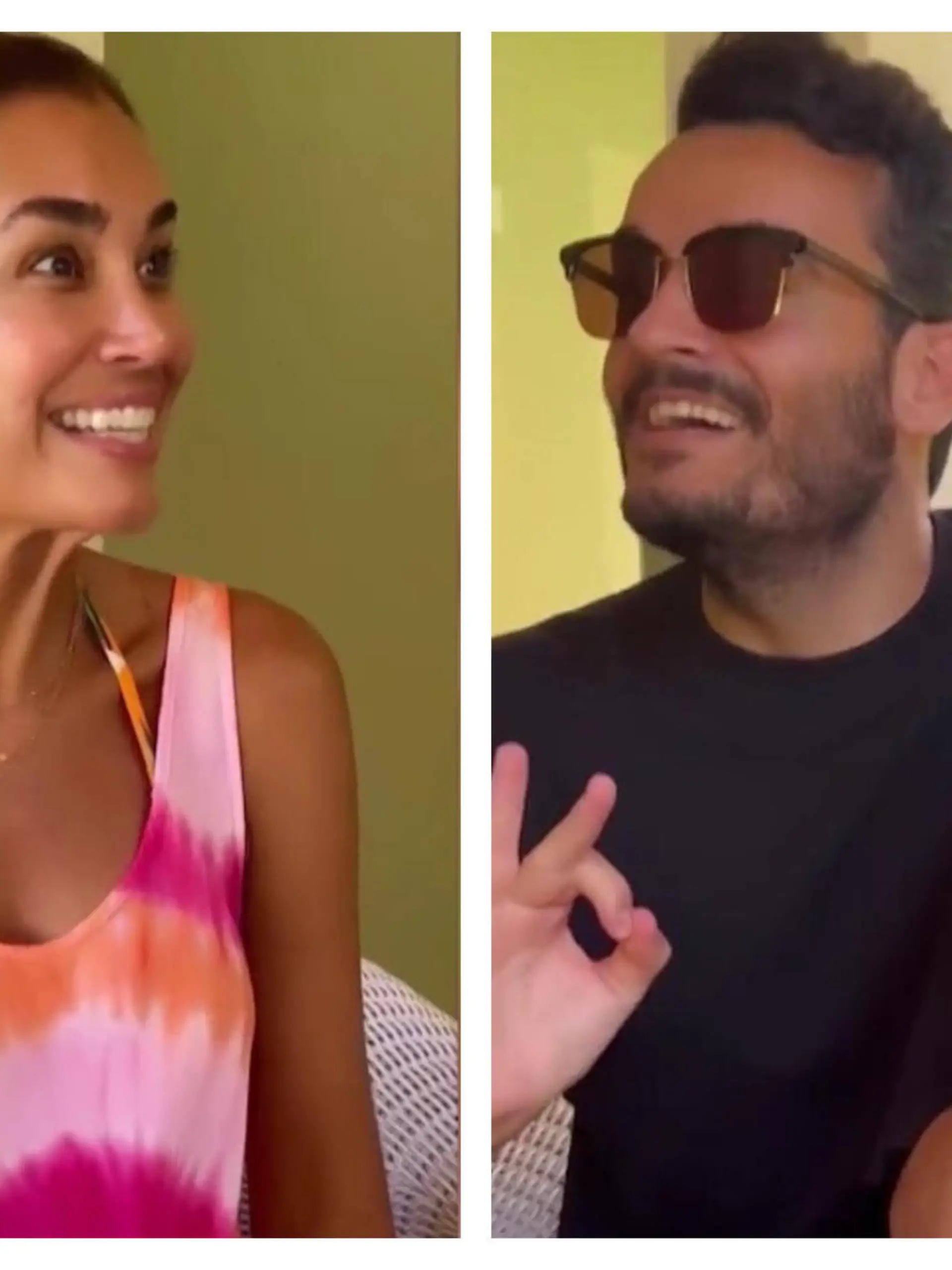 Jana Ina Zarrella bekommt von Giovanni und Stefano Nachhilfe in Italienisch.