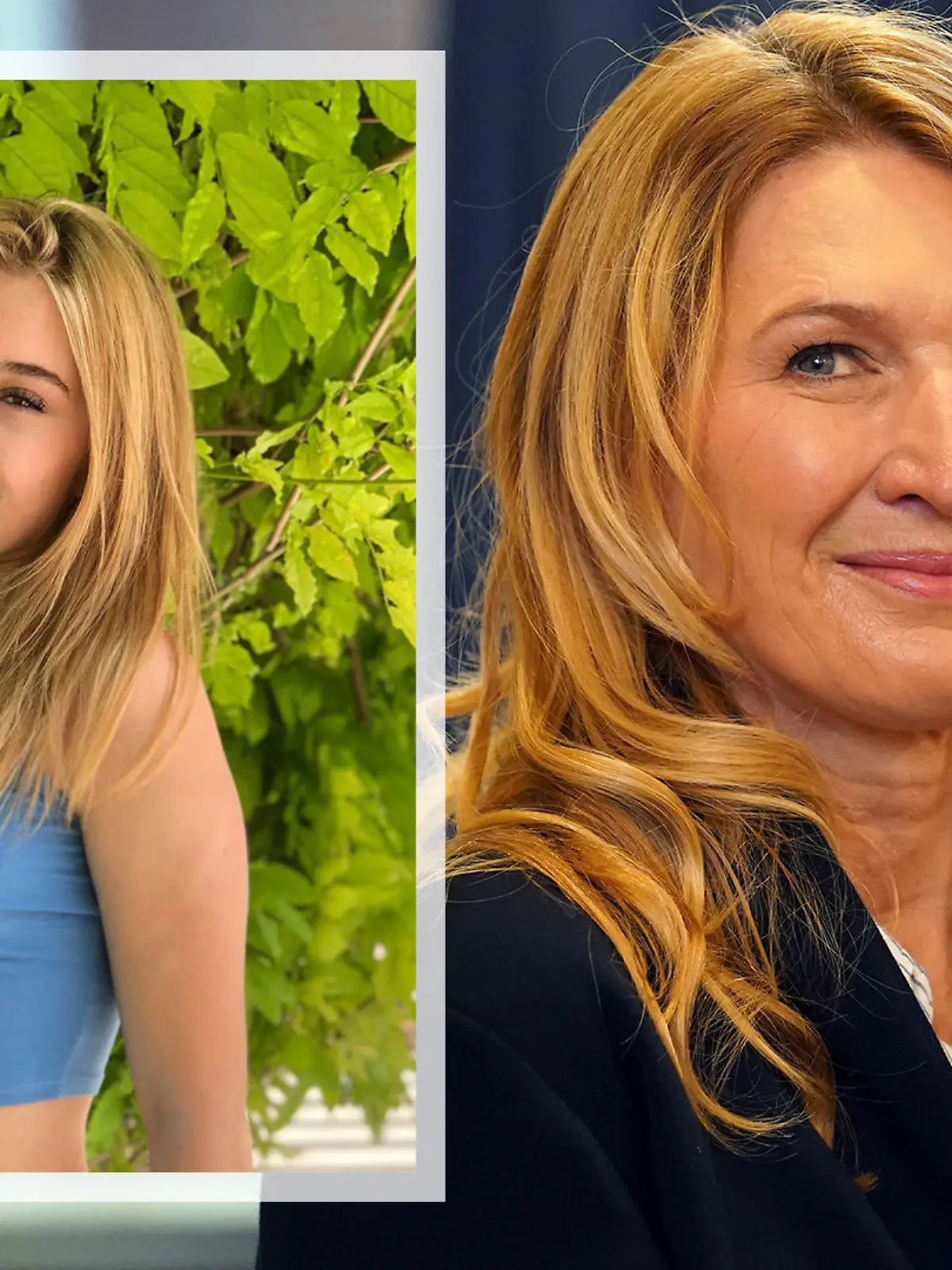 Jaze Elle Agassi (l.) und Steffi Graf