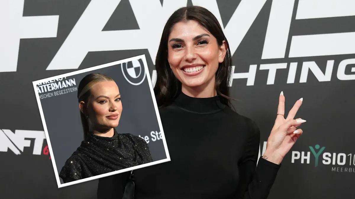 Collage von Cheyenne Ochsenknecht und Yeliz Koc. 