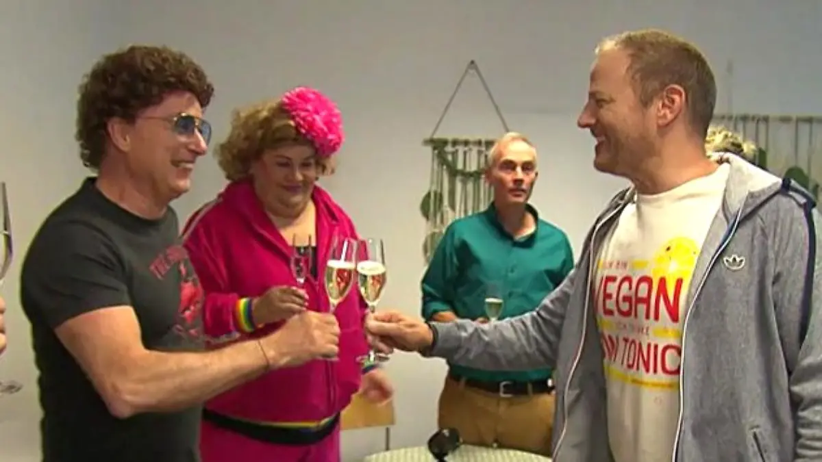 Atze Schröder mit Ilka Bessin, Johann König und Mario Barth (v.l.n.r.)