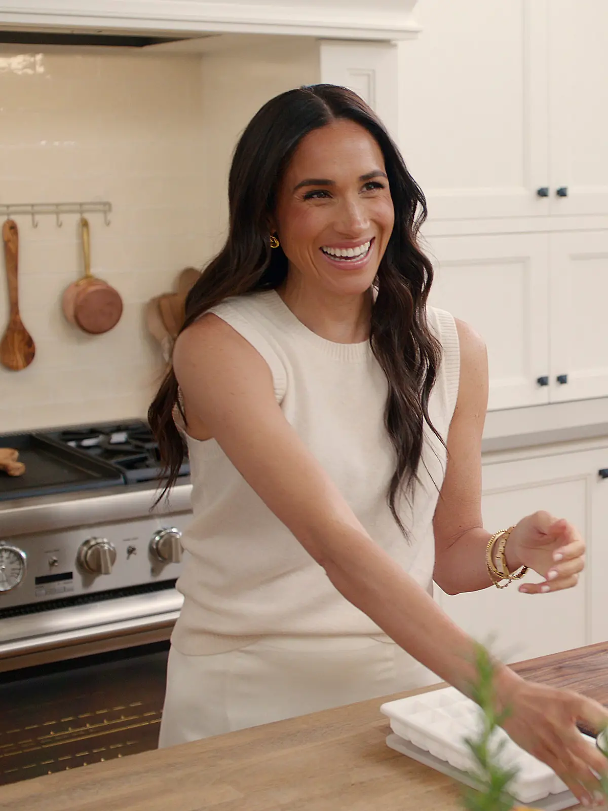 Ein undatiertes, von Netflix veröffentlichtes Foto Meghan, Herzogin von Sussex, in ihrer neuen Lifestyle-Serie „With Love, Meghan”