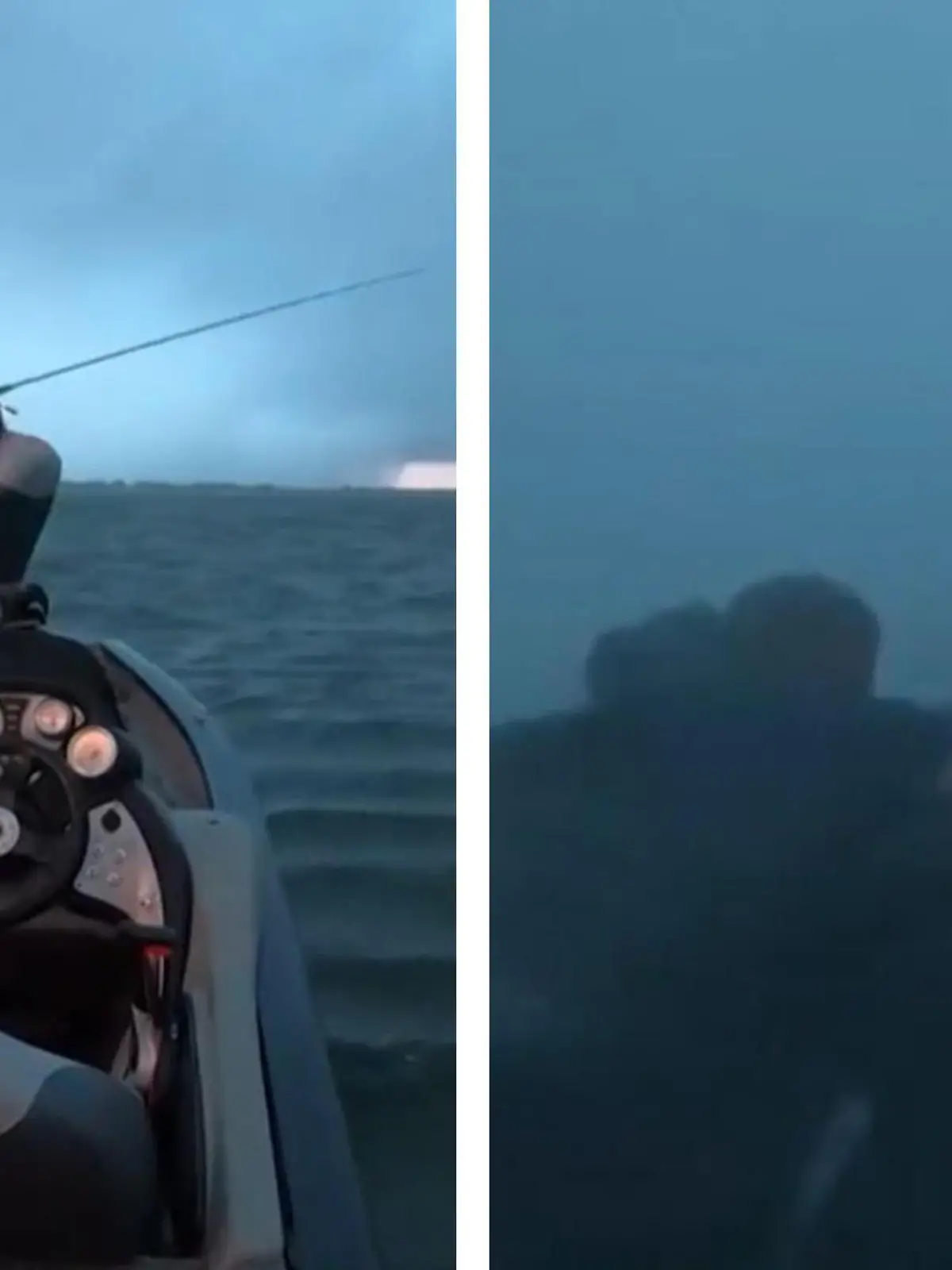 Fischer Brian und sein Kumpel Andy gehen trotz Tornado fischen.
